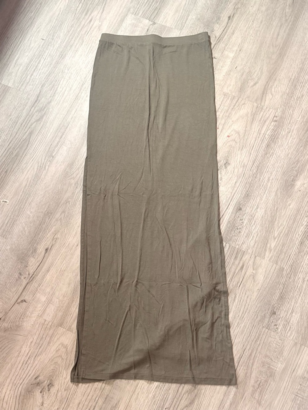 Forever 21 Olive Maxi Skirt